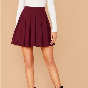 Pleated Skater Skirt